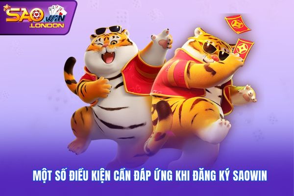 Một số điều kiện cần đáp ứng khi đăng ký Saowin
